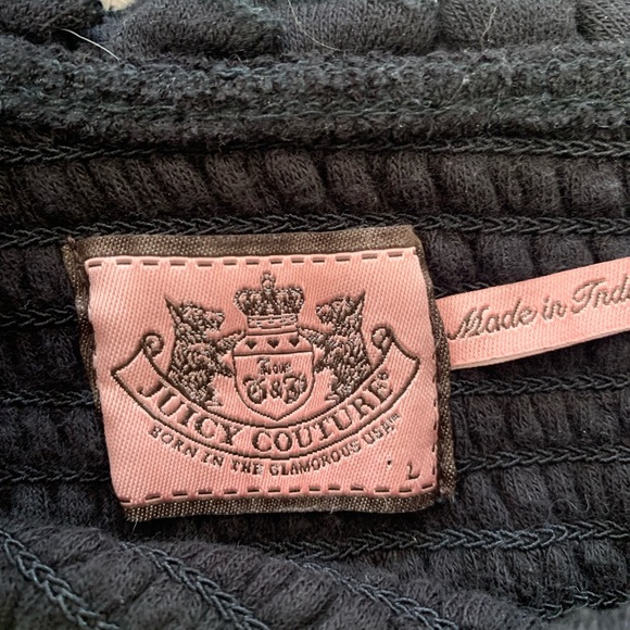 Juicy Couture Vintage Off Shoulder Black Dress - Picture 3 of 3